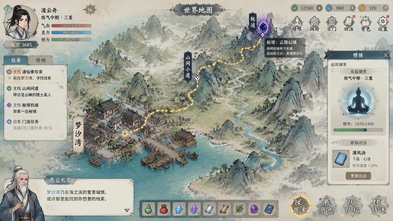 谪仙索欢录 玩法展示 玩法截图 2